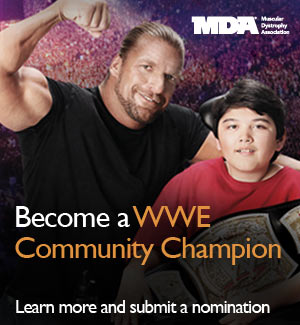 Become a WWE Community Champion. Learn more and submit a nomination