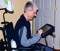 Man typing