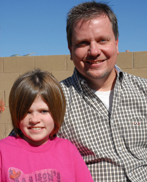 Bill Stehling with his daughter