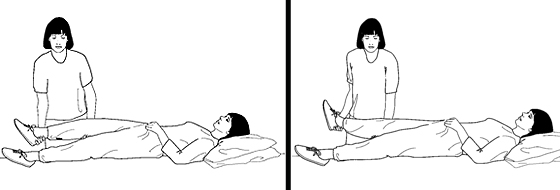 Illustration of an exercise for the hips