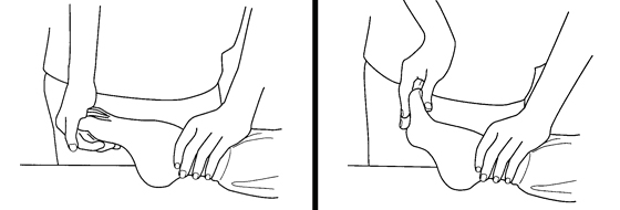 Illustration of an exercise for the toes