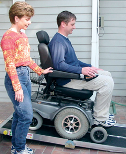 Folding ramp system