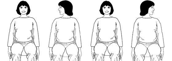 Illustrations of basic stretches