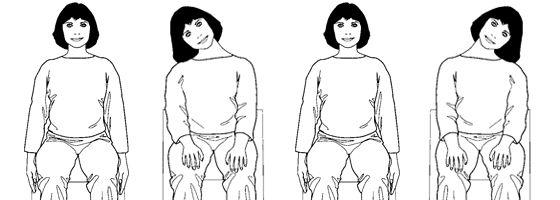 Illustrations of basic stretches