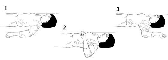 Illustrations of basic stretches