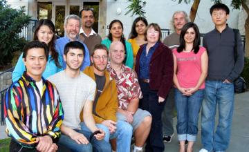 Sanford Bernstein (IBM): Bernstein (standing in the back row, second from left) pictured with his lab group