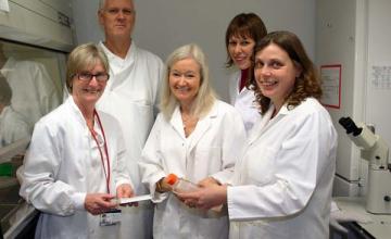 Kay Davies (DMD): Davies (center) with colleagues.