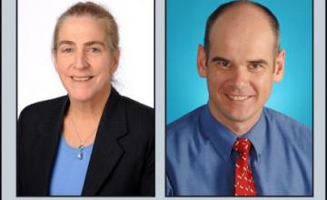 Margaret Zacharin (DMD): Photo of Margaret Zacharin (left) and Craig Munns (right).
