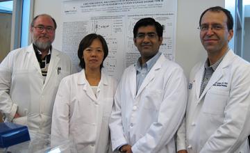 Dwight Koeberl (AMD) with colleagues; Koeberl is on far right.