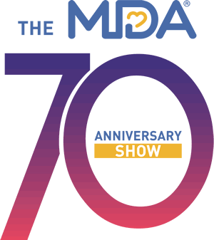 Logo for the 2021 MDA Telethon 70th Anniversary Show.