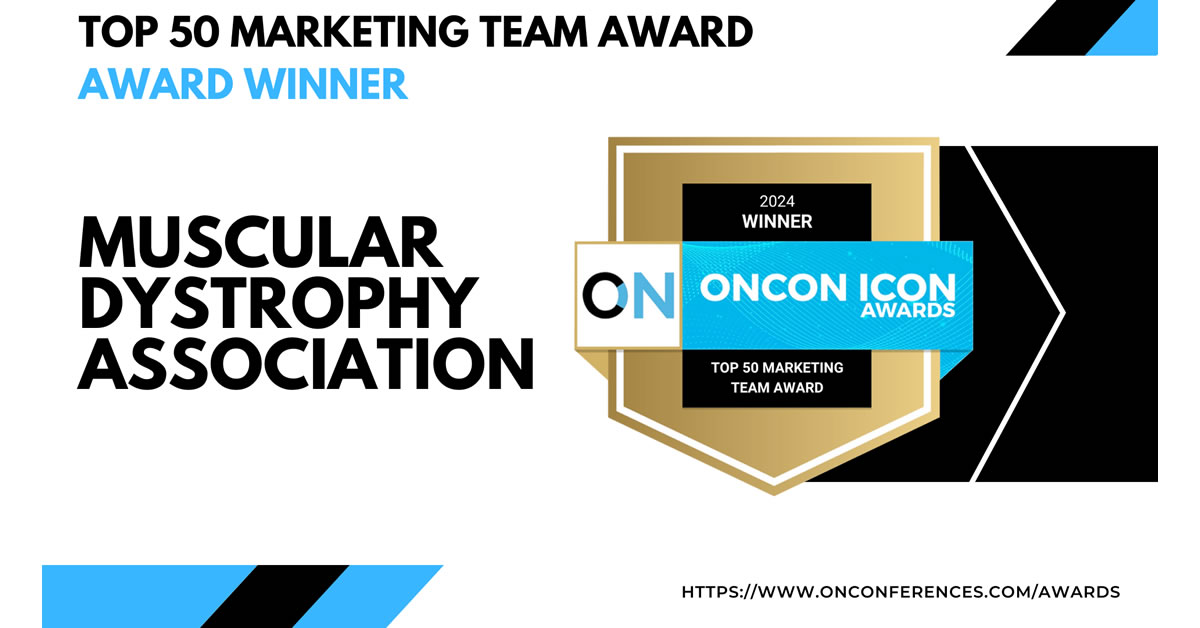 Image of OnCon Award banner featuring MDA