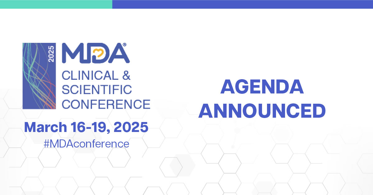 Image of the 2025 MDA Clinical & Scientific Conference logo.