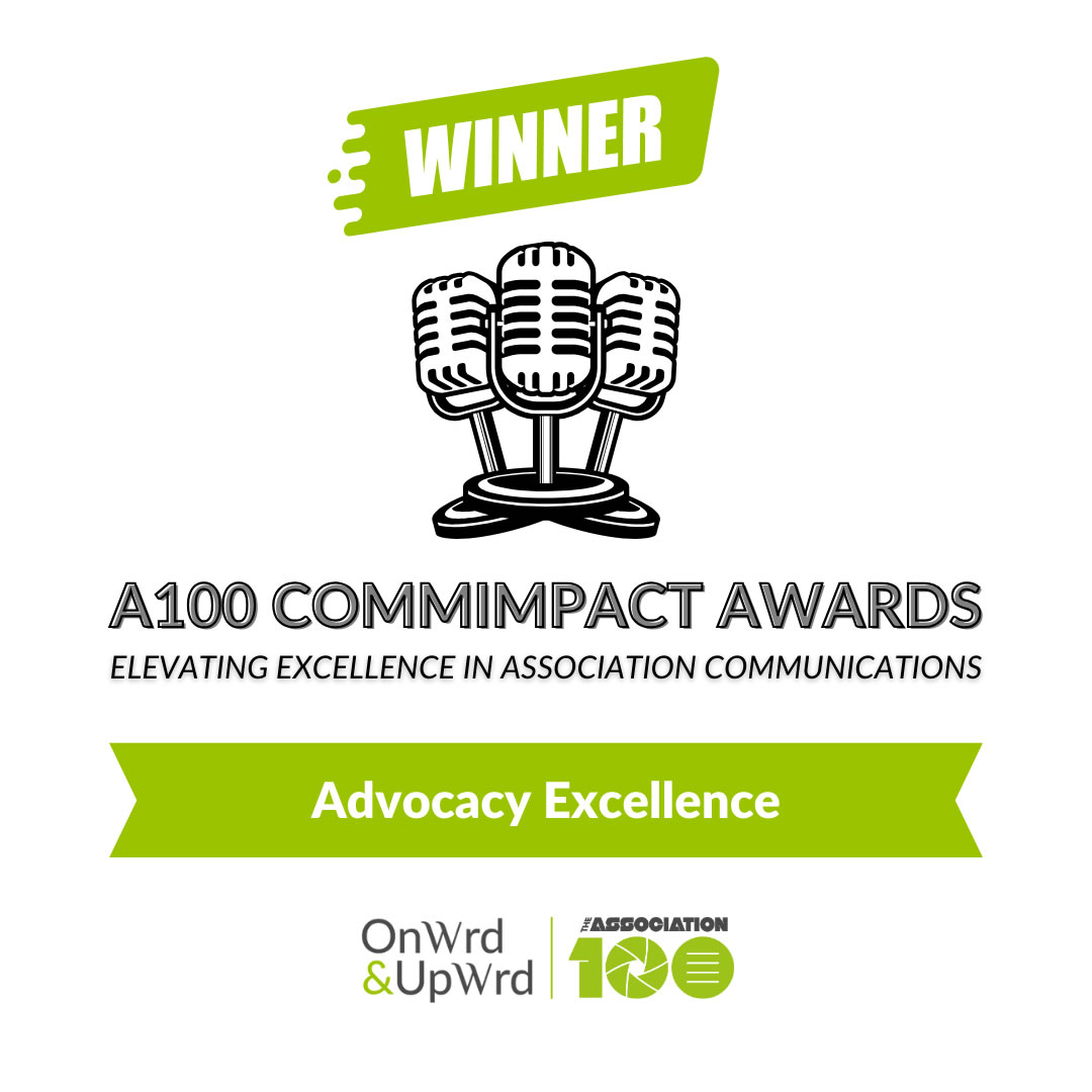 A100 Commimpact award winnder logo